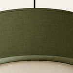 Bild in Gallery-Viewer laden, Green woven fabric texture and edge detail