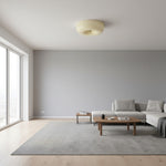 Cargar imagen en el visor de la Galería, Lámpara de techo Opalune Art Deco con diseño de pudín – Iluminación elegante para interiores modernos N06