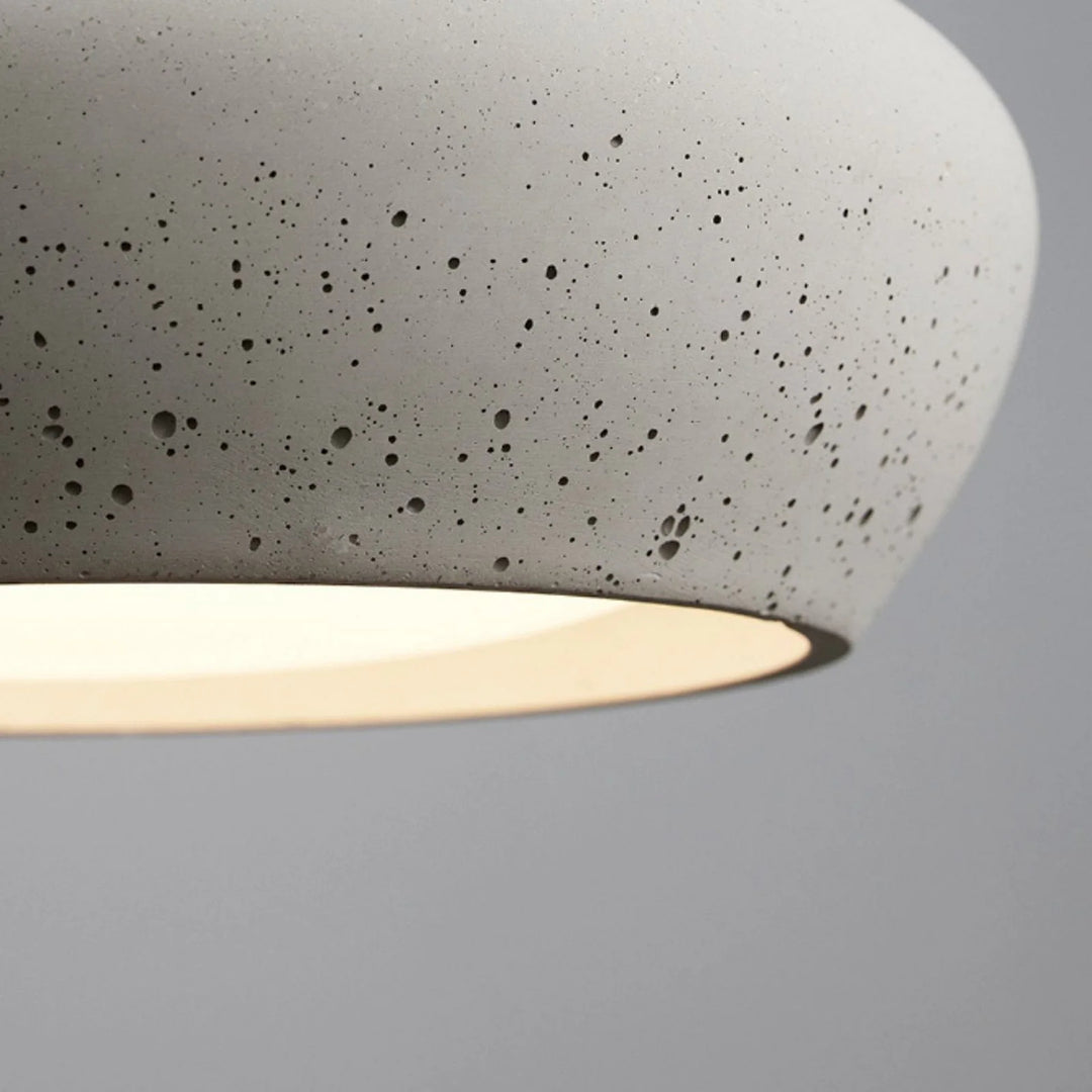 Luminaire de plafond en béton minimaliste Monocem – Applique encastrée élégante pour salon