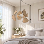 Load image into Gallery viewer, Layered Rattan Chandelier With Plug-In Cord