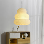 Bild in Gallery-Viewer laden, Beige Mulberry Paper Swag Pendant Light