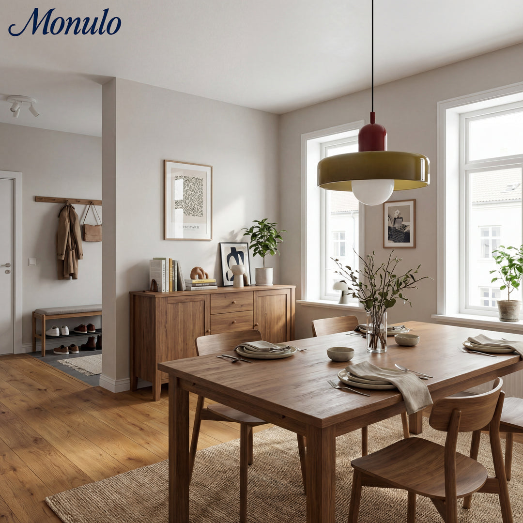 Verdoma Morandi Scheiben-Glas-Hängeleuchte für modernes Ess- und Wohnzimmer