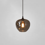 Bild in Gallery-Viewer laden, Smoky Gray Hand-Blown Glass Plug-In Pendant