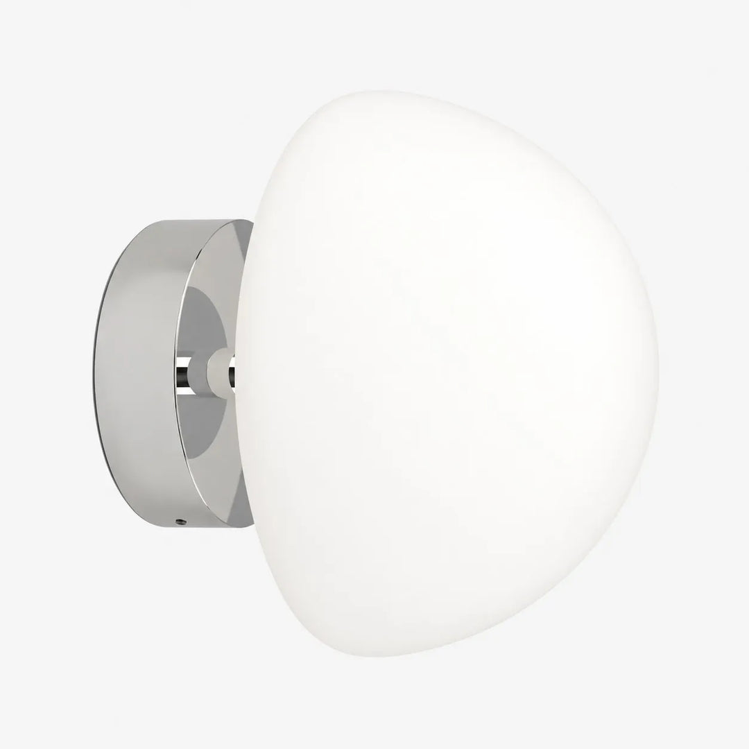 Modern Half-Moon Glass Wall Lamp