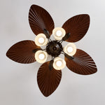 Load image into Gallery viewer, Tropical Leaf Blade Ceiling Fan with Light