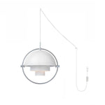 Bild in Gallery-Viewer laden, Adjustable Metal Hemisphere Plug-In Swag Pendant