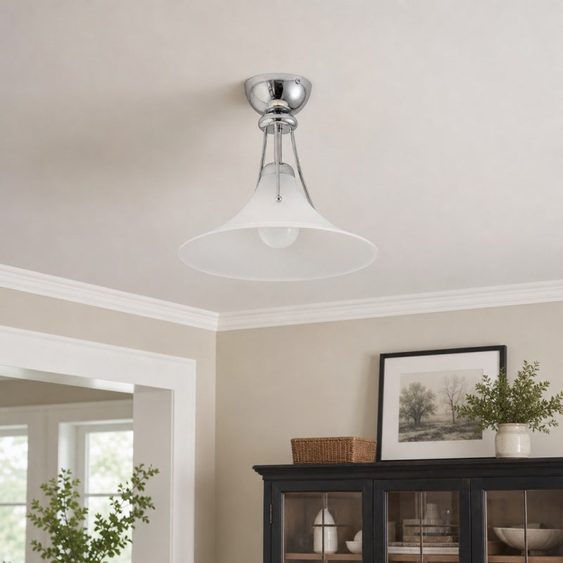 Kallera Magnolia Ceiling Light – Gradient Design Lampshade for Bedroom and Hallway