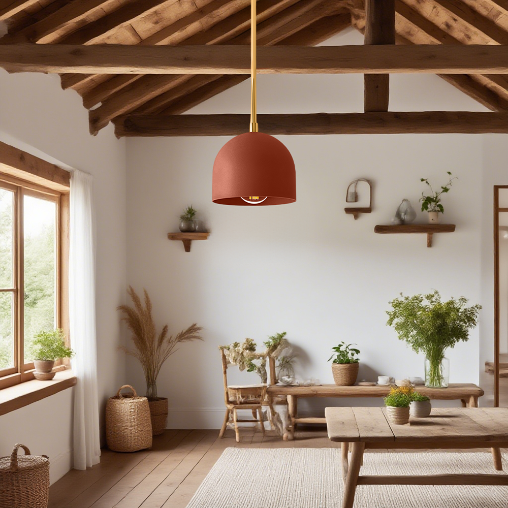 Suspension Farmhouse – Suspension Vanity avec dôme coloré