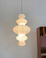 Load image into Gallery viewer, Stacked Mulberry Paper Swag Pendant