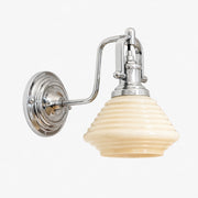 Creamy Yellow and Chrome Bauhaus wall sconce SKU image