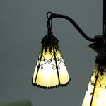 Cargar imagen en el visor de la Galería, Light yellow colored glass shade detail