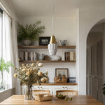 Cargar imagen en el visor de la Galería, Modern Milk Glass Pendant Light for Dining Room