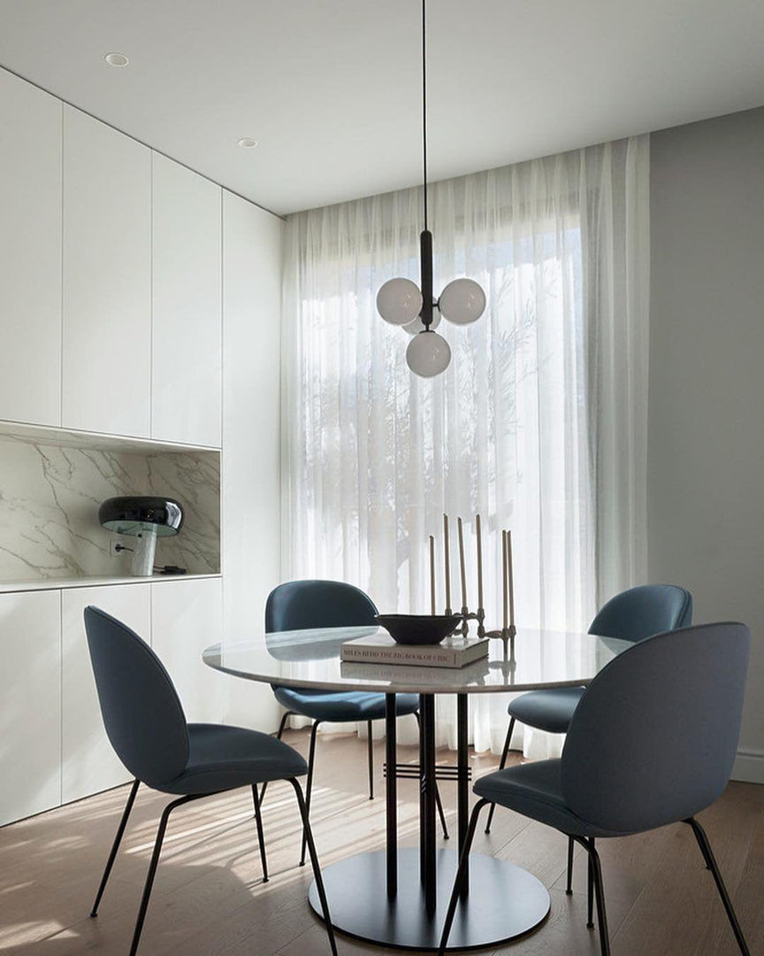 Rounded Brass Glass Plug-In Pendant Light