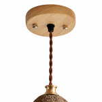 Cargar imagen en el visor de la Galería, Textured cone pendant light detail