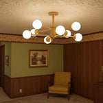 Charger l'image dans la visionneuse de galerie, Lampe de plafond Orrise Molecular Design - Lustre artistique en forme de branche pour espaces domestiques