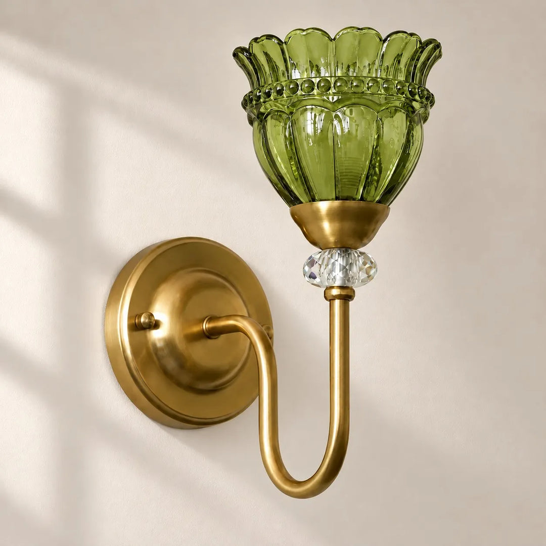 French Jellyfish Glass Bead Wall Lamp