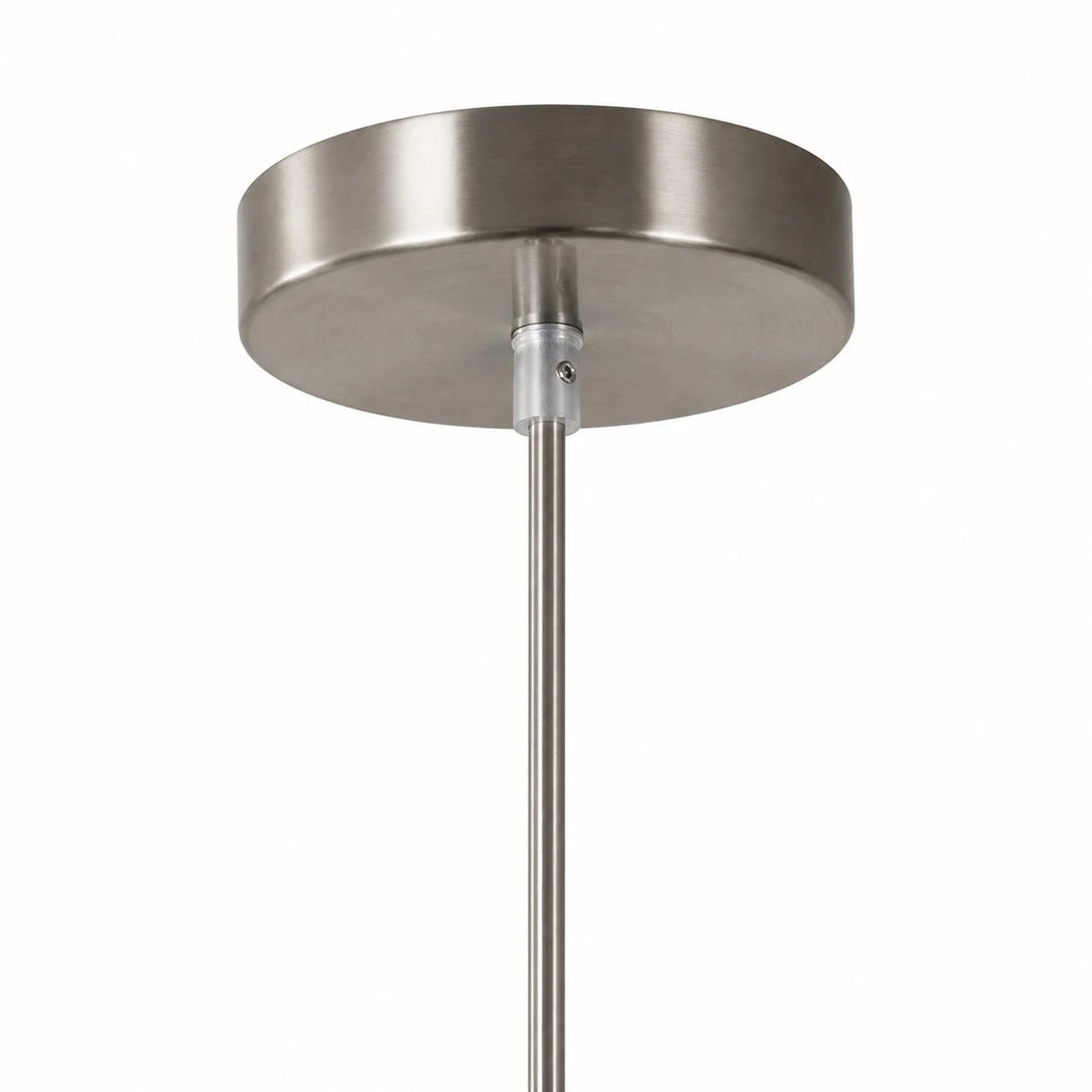 Round ceiling canopy and suspension stem detail