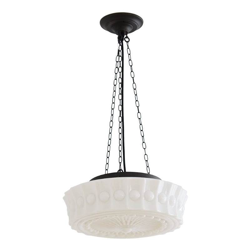 Iron Glass Cylinder Shade Chandelier M48
