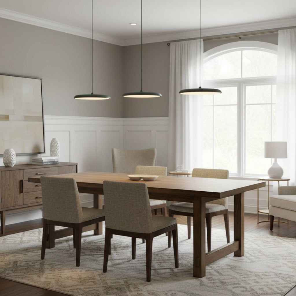 Suspension LED Astris – Design mince en forme de disque Éclairage contemporain pour espaces de vie