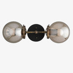 Charger l&#39;image dans la visionneuse de galerie, Lumio Globe Double Globe Vanity Wall Light - Rustic Farmhouse Bathroom Wall Fixture
