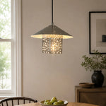 Load image into Gallery viewer, Bauhaus Hollow Silver Single Pendant Light