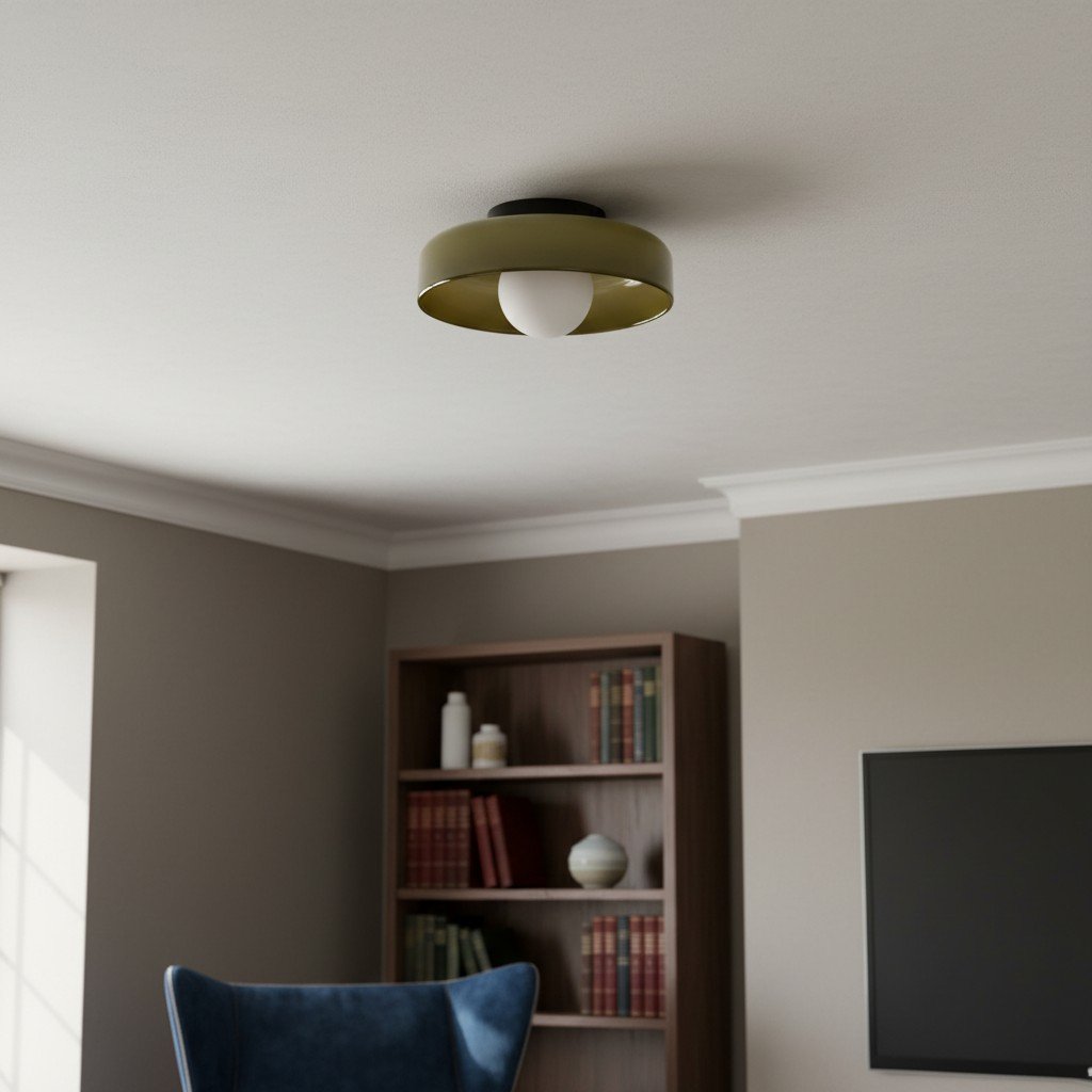 Lámpara de Techo y de Pared Glasenti Halo Disco Orb – Iluminación Escultural Moderna para Espacios Habitables N33