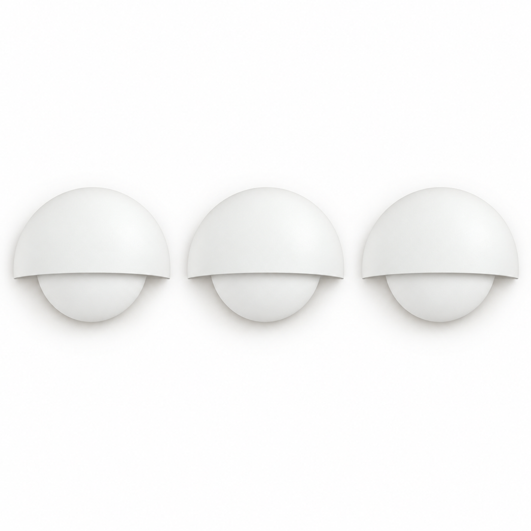 Downward Beam Half Dome Aluminium Wall Light