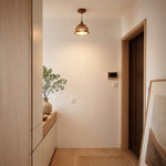 Load image into Gallery viewer, Woven pendant lamp in a calm entry space