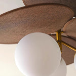 Charger l'image dans la visionneuse de galerie, Lustre à feuilles en cascade Orrise - Métal et bois modernes pour chambres et salons