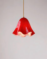 Charger l&#39;image dans la visionneuse de galerie, Bellina Wave-Edge Glass Pendant Lamp — Organic Contemporary Style for Dining &amp; Living
