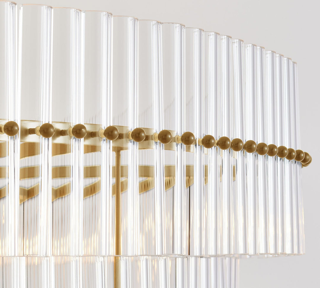 Lámpara colgante de cristal Lumora: estilo moderno de araña de cristal
