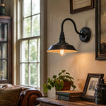 Charger l'image dans la visionneuse de galerie, Industrial wall sconce beside window and shelf