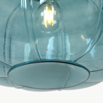 Charger l'image dans la visionneuse de galerie, Ribbed Glass Single-Light Dome Pendant Light