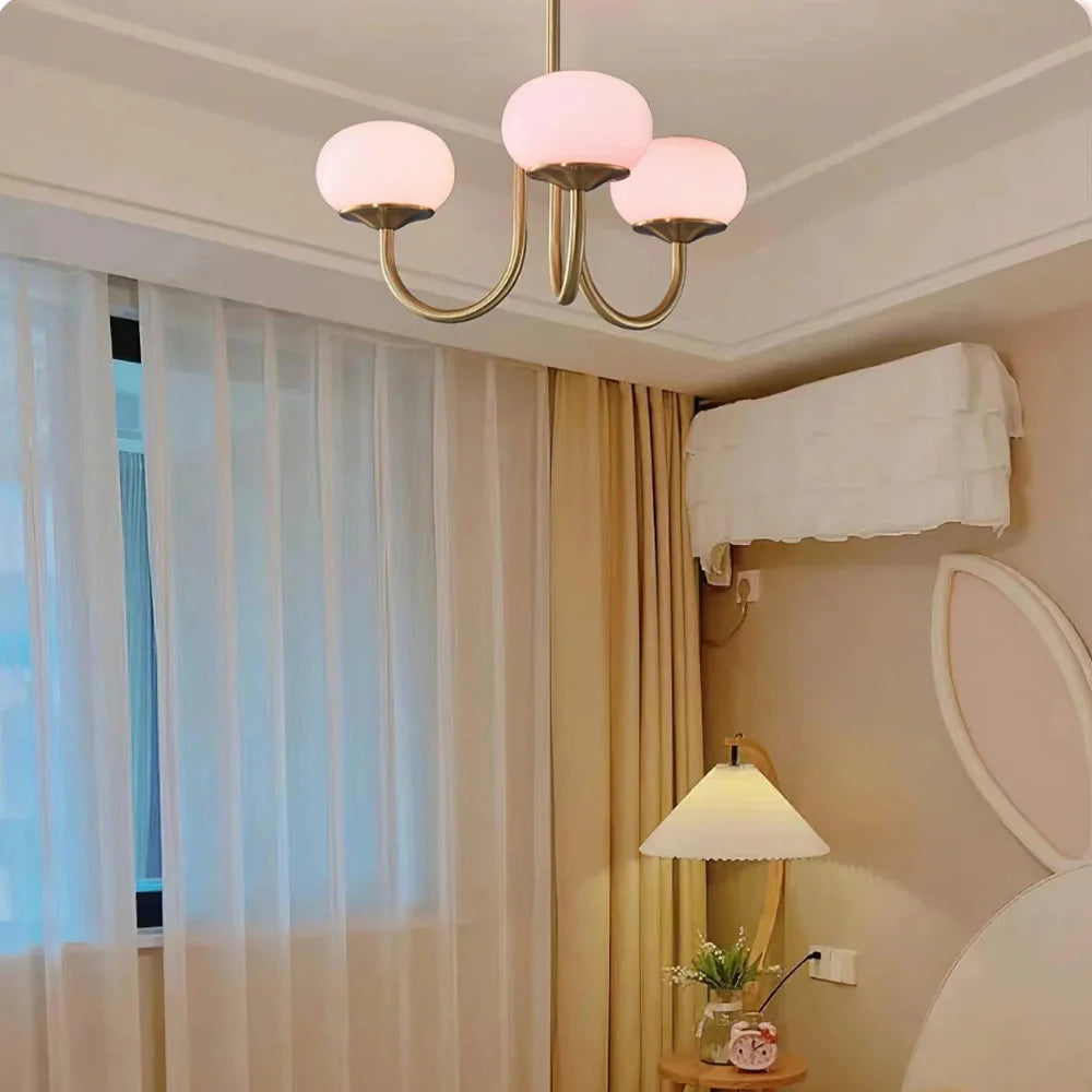 Candelabro Moderno Marshmallow de Vidrio