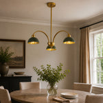 Bild in Gallery-Viewer laden, Green Jade Scalloped Dome Chandelier