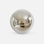 Load image into Gallery viewer, Silver gray ceramic cabinet knob side detail