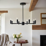 Charger l&#39;image dans la visionneuse de galerie, Lustre moderne Mobilux Line - Suspension à 8 bras style milieu du siècle

