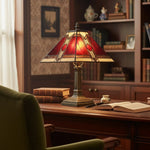 Load image into Gallery viewer, TiffStar Stained Glass Table Lamp – Vintage Style Stained Glass Suitable for Bedrooms and Living Rooms