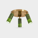 Load image into Gallery viewer, W-3433 natural jade flush mount ceiling light image 5