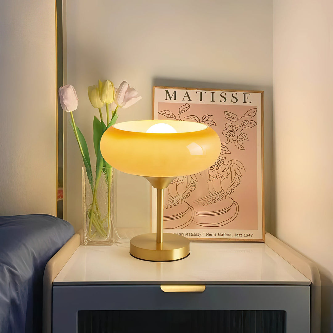 Eier-Tarte Glas Tischlampe