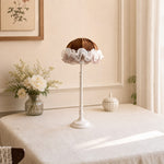 Load image into Gallery viewer, French vintage table lamp in soft bedroom table setting