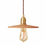 Bild in Gallery-Viewer laden, Cherry wood carved wooden pendant light shade