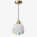 Charger l'image dans la visionneuse de galerie, Colorful Capiz Shell Glass Pendant Light