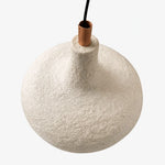 Load image into Gallery viewer, Clean product view showing the off-white rice paper pendant lamp shape