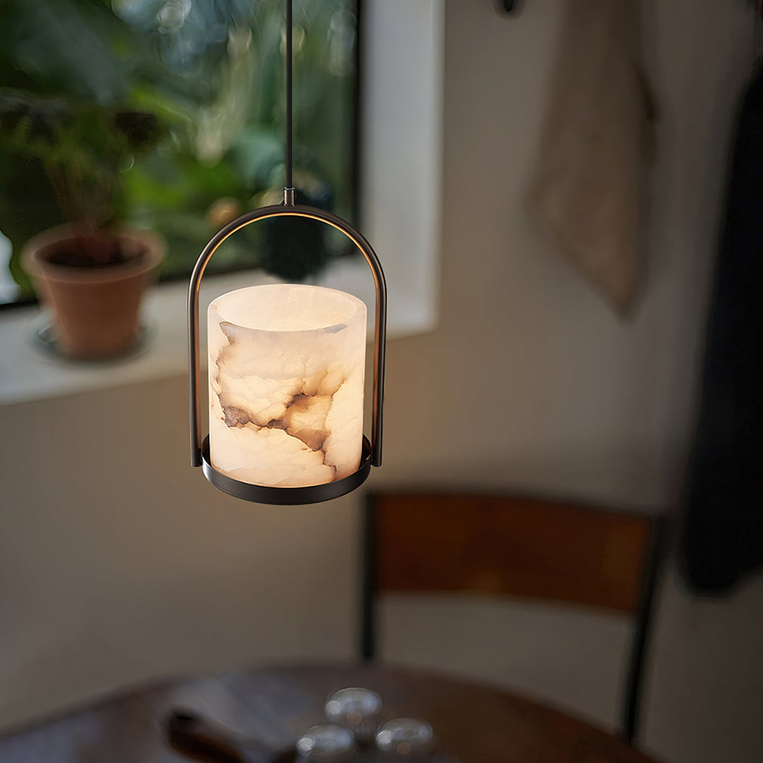 Cortland Alabaster-Pendelleuchte