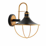 Bild in Gallery-Viewer laden, Black and Gold Outdoor Wall Lantern
