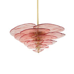 Load image into Gallery viewer, Lotus Leaf Layered Glass Chandelier
