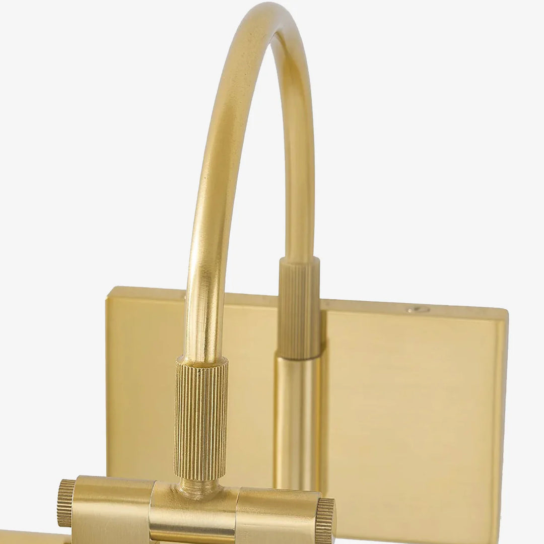 Aurix Bilderleuchte – Schlanker Schirm Kunstbeleuchtung Metall-Finish Wandlampe für Galerie