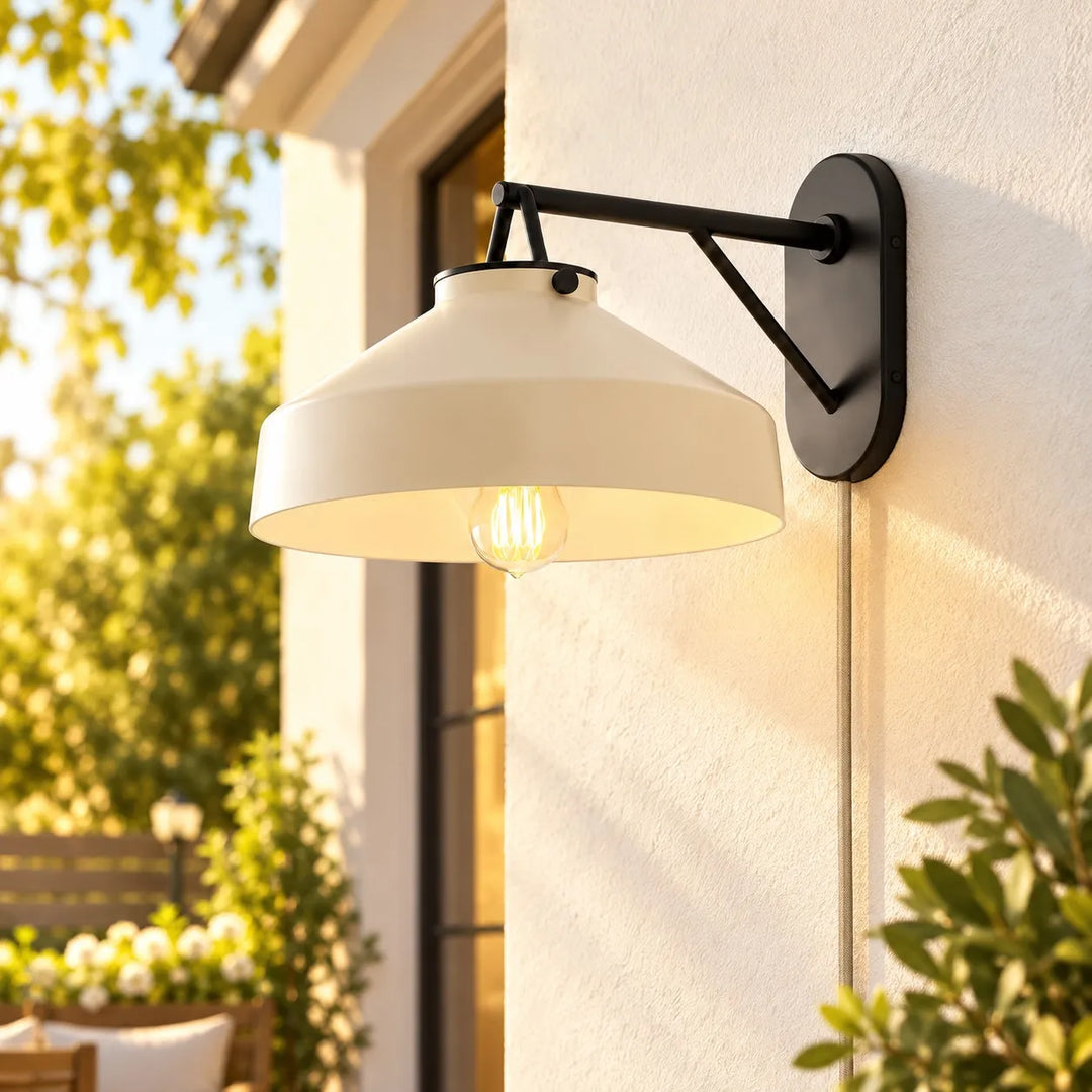Hanton Modern Minimalist Nordic Plug-In Wall Sconce for Bathroom and Hallway