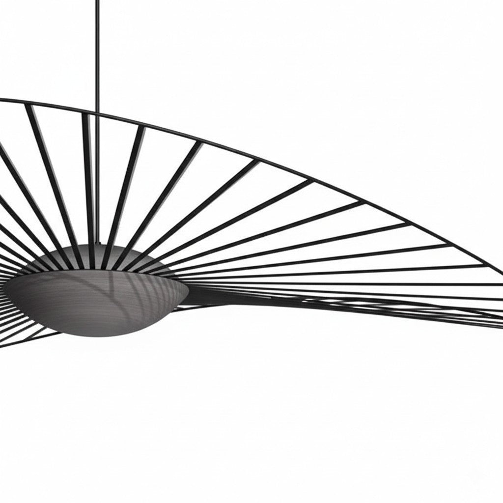 Lámpara colgante Spirava de paja moderna - Luz suspendida nórdica para sala de estar N49